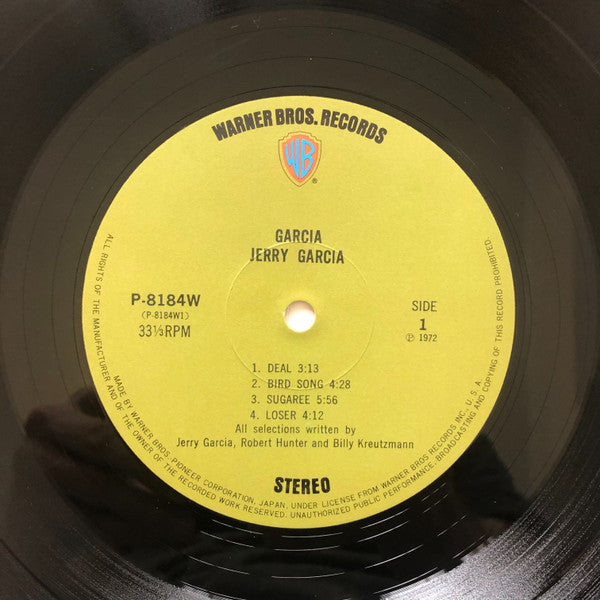 Jerry Garcia - Garcia (Vinyl, LP, Album, Stereo) Very Good Plus (VG+) / Very Good (VG)