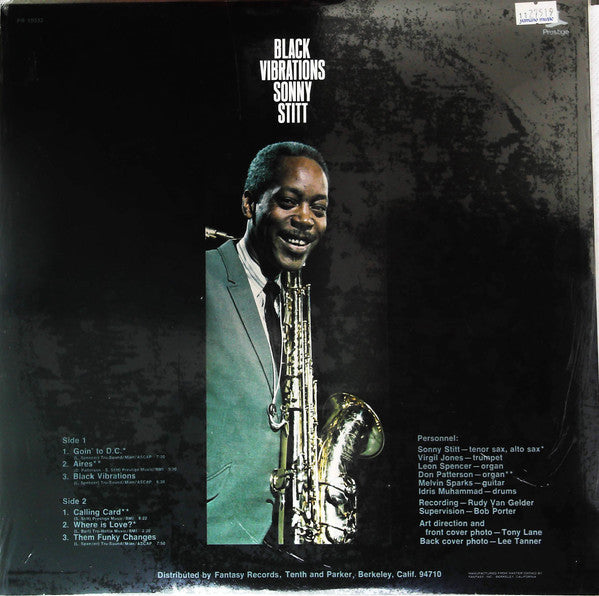 Sonny Stitt - Black Vibrations (Vinyl, LP, Album, Reissue, Remastered) Very Good (VG) / Very Good (VG)