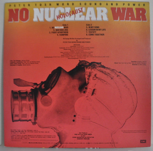 Peter Tosh - No Nuclear War (Vinyl, LP, Album) Near Mint (NM or M-) / Near Mint (NM or M-)