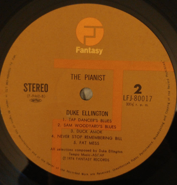 Duke Ellington - The Pianist (Vinyl, LP, Promo, Stereo) Very Good Plus (VG+) / Very Good Plus (VG+)