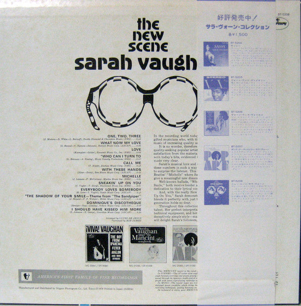 Sarah Vaughan - The New Scene (Vinyl, LP, Album) Very Good (VG) / Good Plus (G+)