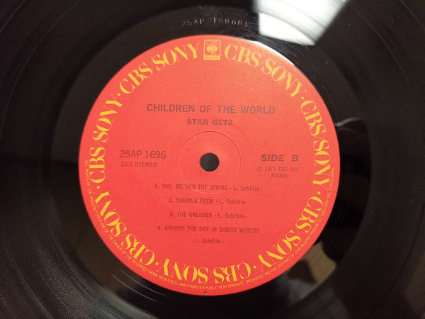 Stan Getz - Children Of The World (Vinyl, LP, Album, Stereo) Very Good (VG) / Very Good (VG)