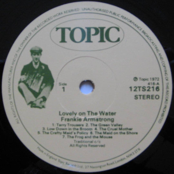 Frankie Armstrong - Lovely On The Water (Vinyl, LP, Album, Reissue) Very Good (VG) / Very Good Plus (VG+)