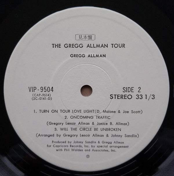 Gregg Allman - The Gregg Allman Tour (2xVinyl, LP, Album, Promo) Very Good Plus (VG+) / Very Good (VG)