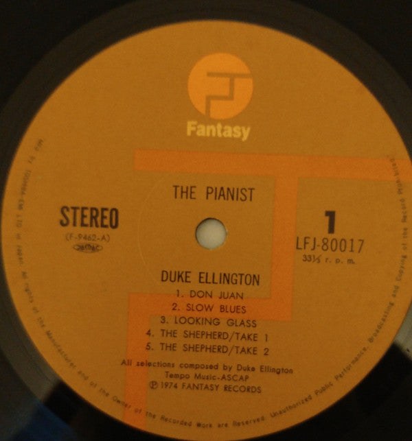 Duke Ellington - The Pianist (Vinyl, LP, Promo, Stereo) Very Good Plus (VG+) / Very Good Plus (VG+)