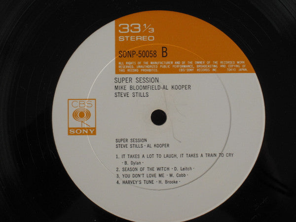 Mike Bloomfield - Super Session (Vinyl, LP, Stereo) Very Good Plus (VG+) / Good (G)