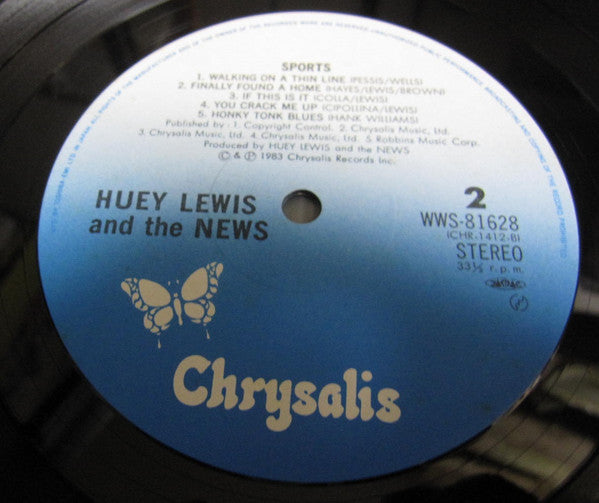 Huey Lewis & The News - Sports (Vinyl, LP, Album, Repress)
