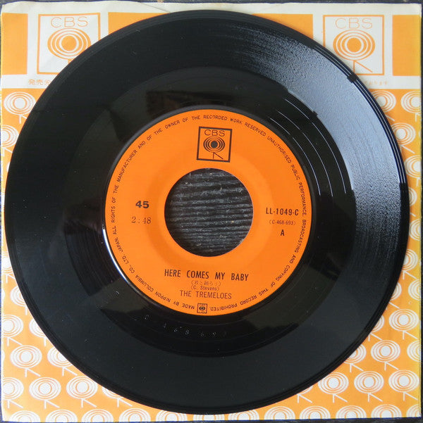 The Tremeloes - Here Comes My Baby (Vinyl, 7", 45 RPM, Single) Very Good (VG) / Very Good (VG)