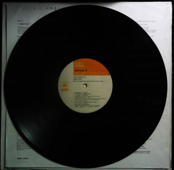 Tony Bennett - Tony Bennett's Something (Vinyl, LP, Album) Very Good Plus (VG+) / Very Good Plus (VG+)