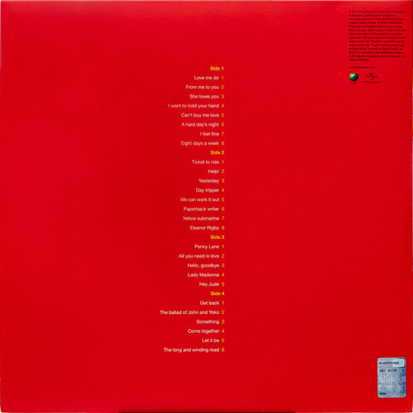 The Beatles - 1 (2xVinyl, LP, Compilation, Reissue, Stereo) Very Good (VG) / Very Good Plus (VG+)