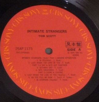 Tom Scott - Intimate Strangers (Vinyl, LP, Album, Promo) Very Good Plus (VG+) / Very Good Plus (VG+)