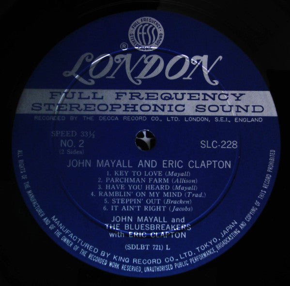 John Mayall - Bluesbreakers (Vinyl, LP, Album, Reissue, Stereo)