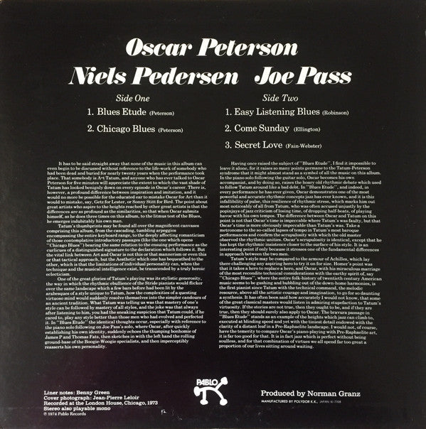 The Oscar Peterson Trio - The Trio (Oscar Peterson, Niels Pedersen, Joe Pass) (Vinyl, LP, Album, Reissue, Stereo) Very Good (VG) / Very Good (VG)