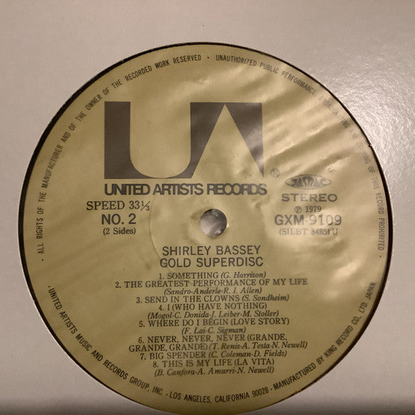 Shirley Bassey - Shirley Bassey (Vinyl, LP, Compilation) Very Good Plus (VG+) / Near Mint (NM or M-)