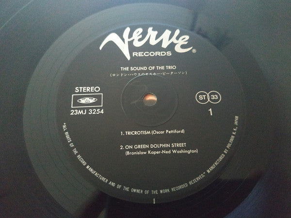 Oscar Peterson - The Sound Of The Trio (Vinyl, LP, Album, Reissue, Stereo) Very Good Plus (VG+) / Very Good Plus (VG+)