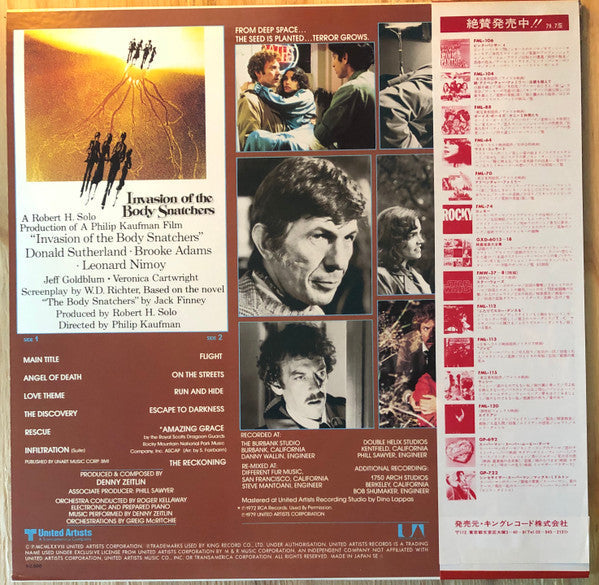 Denny Zeitlin - Invasion Of The Body Snatchers (Original Motion Picture Soundtrack) (Vinyl, LP, Album, Stereo) Near Mint (NM or M-) / Good Plus (G+)