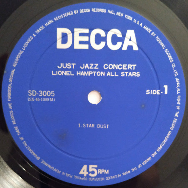 Lionel Hampton All Stars - Just Jazz Concert (Vinyl, LP, 45 RPM, Si...