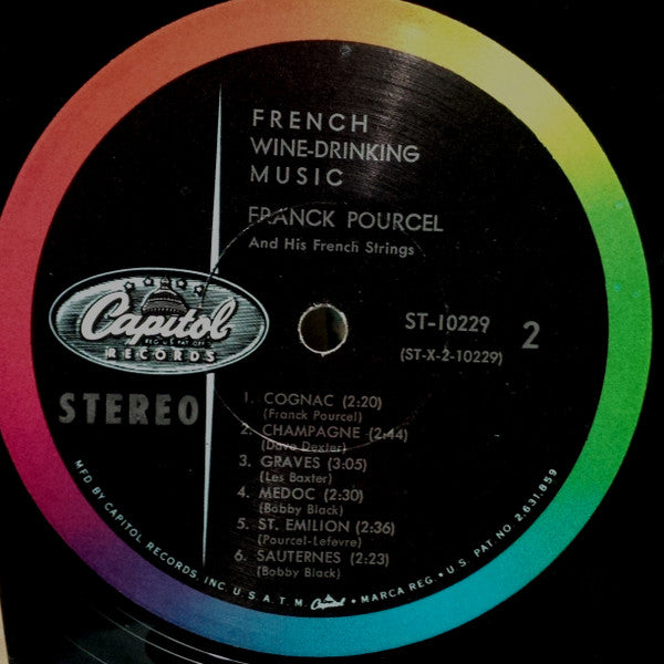 Franck Pourcel And His French Strings - French Wine-Drinking Music (Vinyl, LP, Album, Stereo) Very Good (VG) / Good Plus (G+)