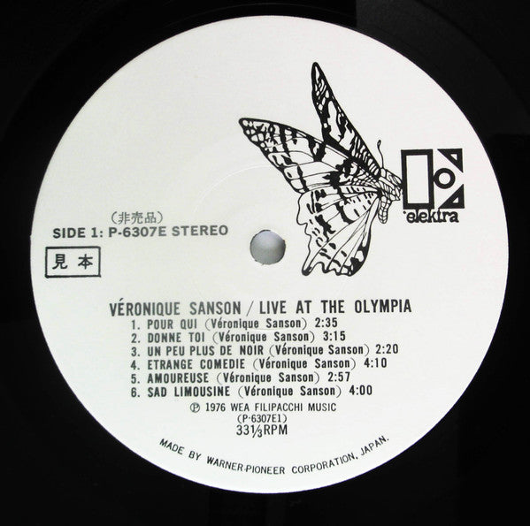 Véronique Sanson - Live At The Olympia (2xVinyl, LP, Promo) Very Good Plus (VG+) / Very Good (VG)