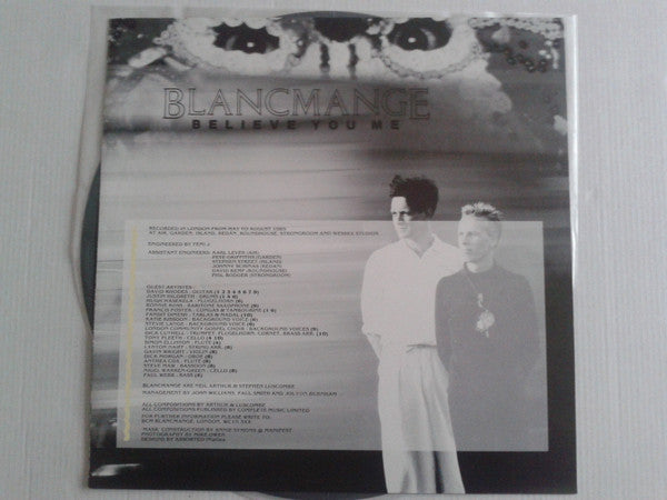 Blancmange - Believe You Me (Vinyl, LP, Album, Promo) Very Good Plus (VG+) / Very Good (VG)