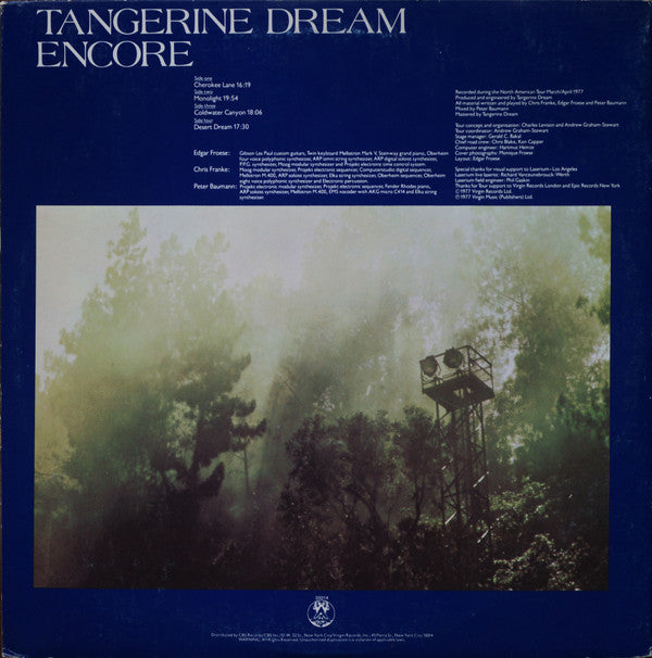 Tangerine Dream - Encore (2xVinyl, LP, Album) Good Plus (G+) / Very Good (VG)