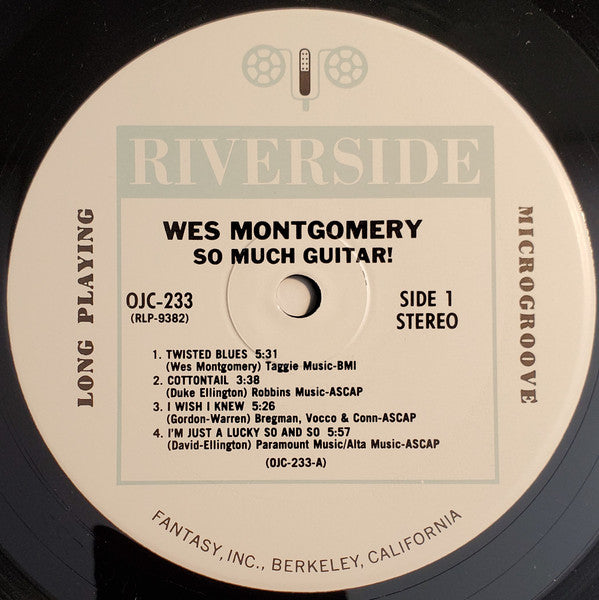 Wes Montgomery - So Much Guitar! (Vinyl, LP, Album, Reissue, Stereo) Very Good (VG) / Very Good (VG)