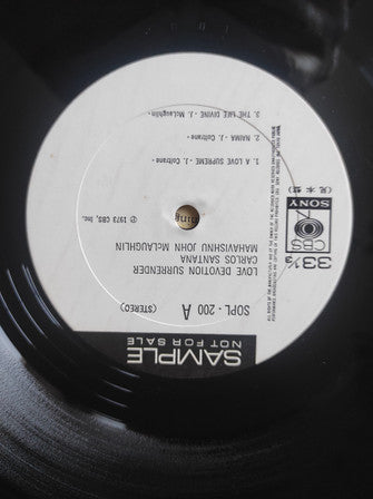 John McLaughlin - Love Devotion Surrender  (Vinyl, LP, Album, Promo, Stereo) Very Good Plus (VG+) / Good Plus (G+)