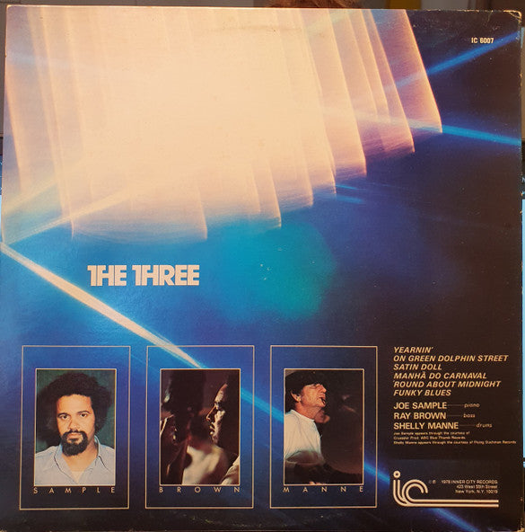 Joe Sample - The Three (Vinyl, LP, Album) Very Good Plus (VG+) / Very Good Plus (VG+)