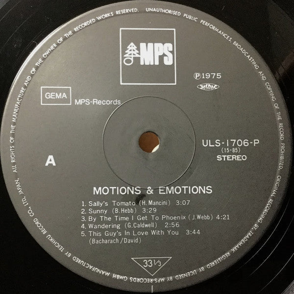 Oscar Peterson - Motions & Emotions (Vinyl, LP, Album, Reissue, Ste...