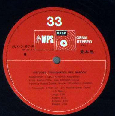 Georg Philipp Telemann - Virtuose Triosonaten Des Barock (Vinyl, LP, Album) Near Mint (NM or M-) / Very Good Plus (VG+)