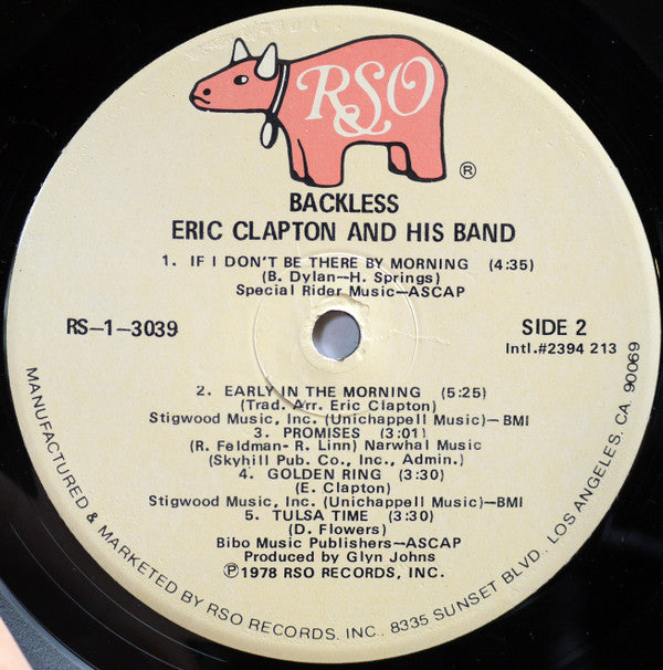 Eric Clapton - Backless (Vinyl, LP, Album) Very Good Plus (VG+) / Very Good Plus (VG+)