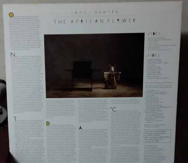 James Newton (2) - The African Flower (The Music Of Duke Ellington & Billy Strayhorn) (Vinyl, LP, Album) Very Good (VG) / Very Good Plus (VG+)