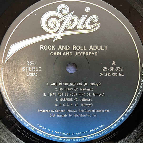 Garland Jeffreys - Rock & Roll Adult (Vinyl, LP, Album, Stereo) Very Good Plus (VG+) / Good (G)