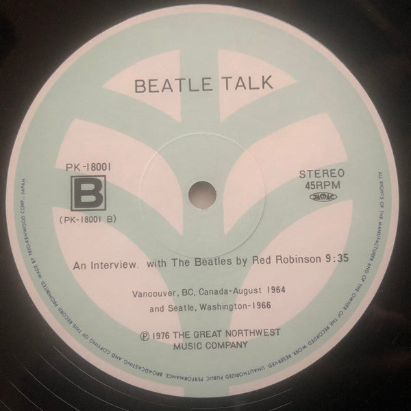 Red Robinson - Beatle Talk (Vinyl, 12", 45 RPM, Stereo) Very Good Plus (VG+) / Very Good (VG)