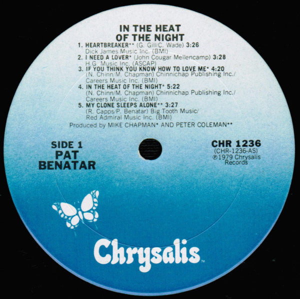Pat Benatar - In The Heat Of The Night (Vinyl, LP, Album) Good Plus (G+) / Very Good (VG)