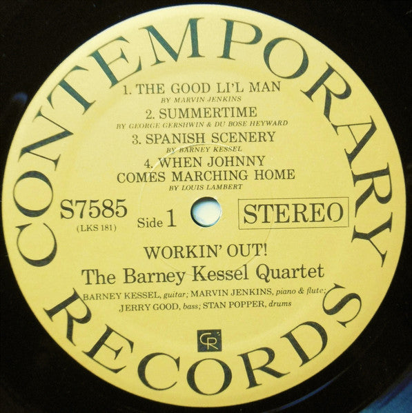 The Barney Kessel Quartet - Workin' Out (Vinyl, LP, Album, Reissue, Stereo) Good Plus (G+) / Good Plus (G+)