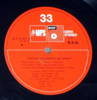 Georg Philipp Telemann - Virtuose Triosonaten Des Barock (Vinyl, LP, Album) Near Mint (NM or M-) / Very Good Plus (VG+)
