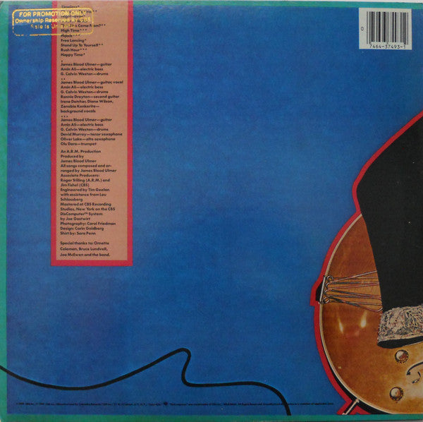 James Blood Ulmer - Free Lancing (Vinyl, LP, Album) Very Good Plus (VG+) / Very Good Plus (VG+)