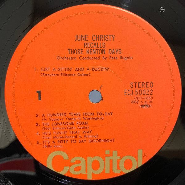 June Christy - June Christy Recalls Those Kenton Days (Vinyl, LP, A...