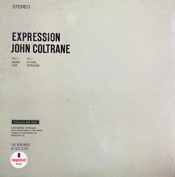 John Coltrane - Expression (Vinyl, LP, Album, Stereo) Good Plus (G+) / Good Plus (G+)