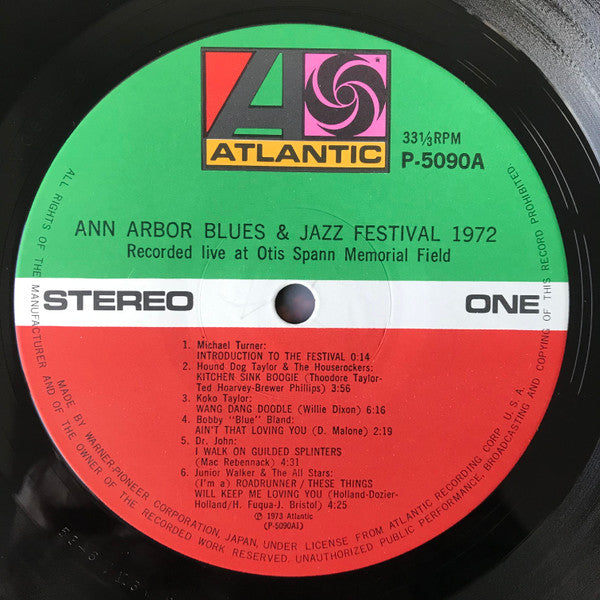 Various - Ann Arbor Blues & Jazz Festival 1972 (2xVinyl, LP, Album) Very Good Plus (VG+) / Very Good Plus (VG+)