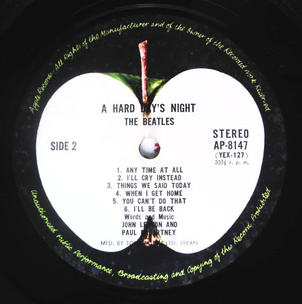 The Beatles - A Hard Day's Night = ビートルズがやって来る ヤァ!ヤァ!ヤァ! (Vinyl, LP...