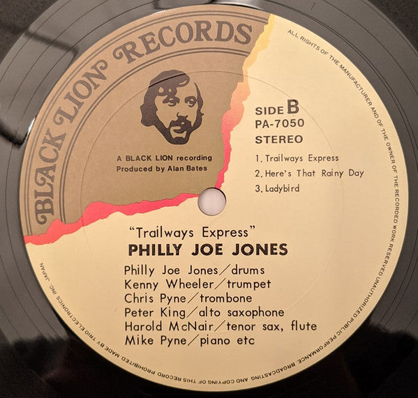 "Philly" Joe Jones - Trailways Express (Vinyl, LP, Album, Reissue, Stereo) Near Mint (NM or M-) / Good Plus (G+)