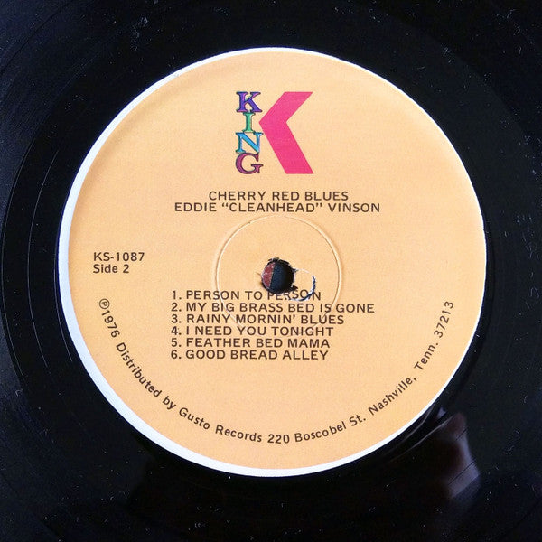 Eddie "Cleanhead" Vinson - Cherry Red Blues (Vinyl, LP, Compilation, Stereo) Very Good (VG) / Very Good (VG)