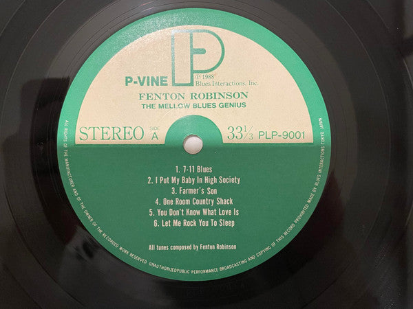 Fenton Robinson - The Mellow Blues Genius (Vinyl, LP, Compilation, Reissue) Very Good (VG) / Very Good Plus (VG+)