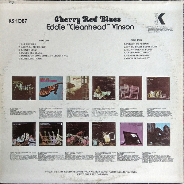 Eddie "Cleanhead" Vinson - Cherry Red Blues (Vinyl, LP, Compilation, Stereo) Very Good (VG) / Very Good (VG)