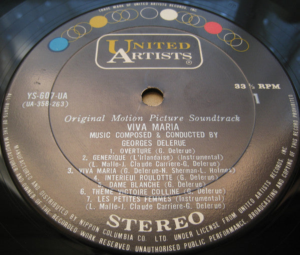 Georges Delerue - Viva Maria! (Vinyl, LP, Album, Stereo) Very Good Plus (VG+) / Very Good Plus (VG+)