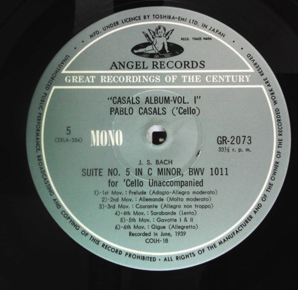 Johann Sebastian Bach - Cello Suites Unaccompanied Complete (3xBox Set, Vinyl, LP, Album, Mono) Very Good Plus (VG+) / Very Good (VG)