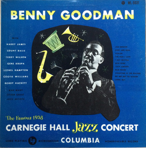 Benny Goodman - The Famous 1938 Carnegie Hall Jazz Concert - Volume 2 (Vinyl, LP) Good Plus (G+) / Fair (F)