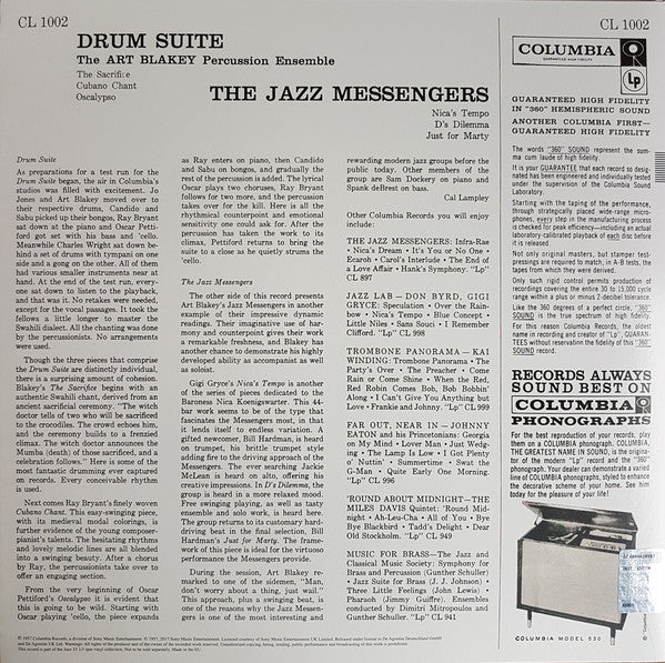 Art Blakey & The Jazz Messengers - Drum Suite (Vinyl, LP, Album, Reissue) Near Mint (NM or M-) / Near Mint (NM or M-)